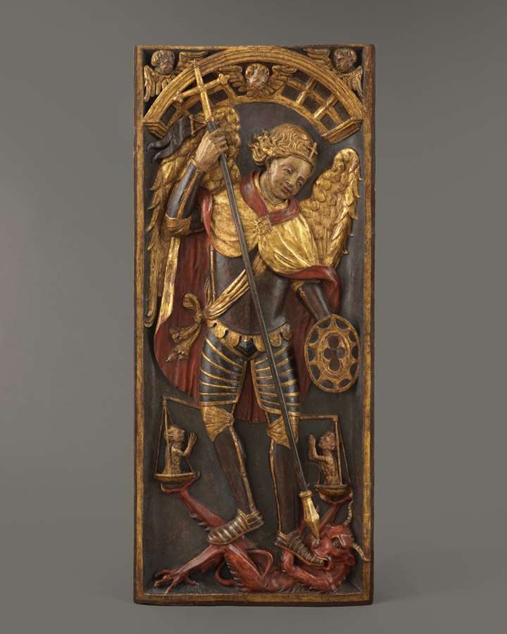 Retable Panel with Saint George and the Dragon


